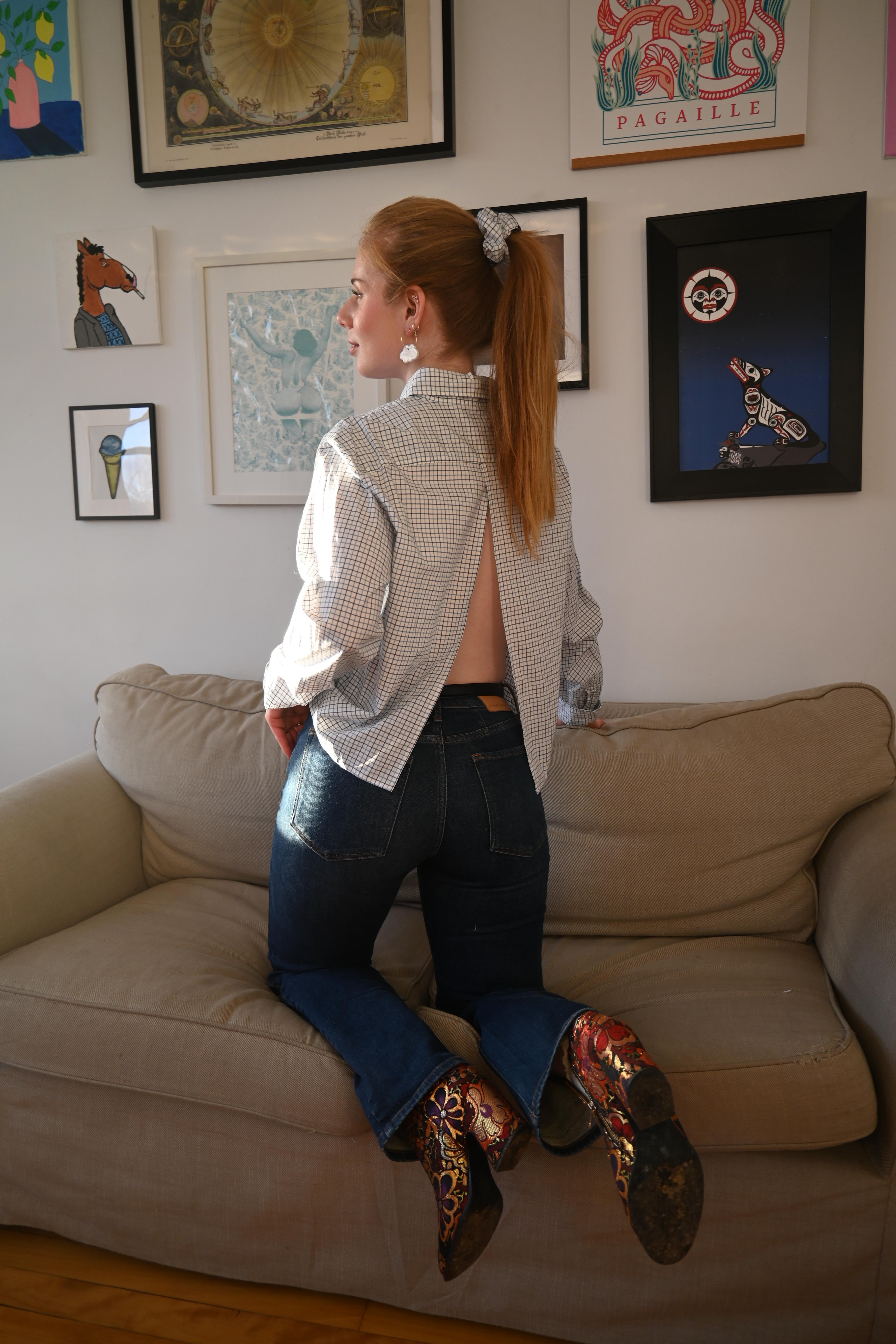 Chemise - Ouverte dos unisexe